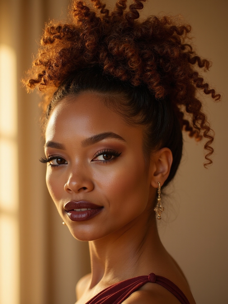 lazy polished loose topknot