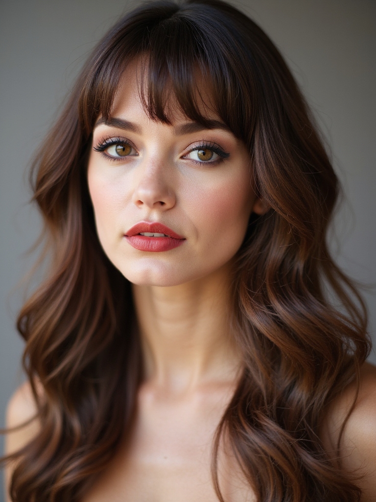 light airy face framing bangs