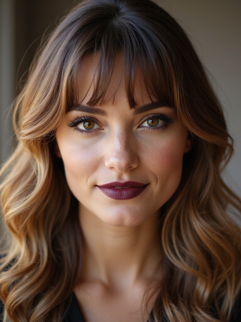 lightweight styling for curtain bangs