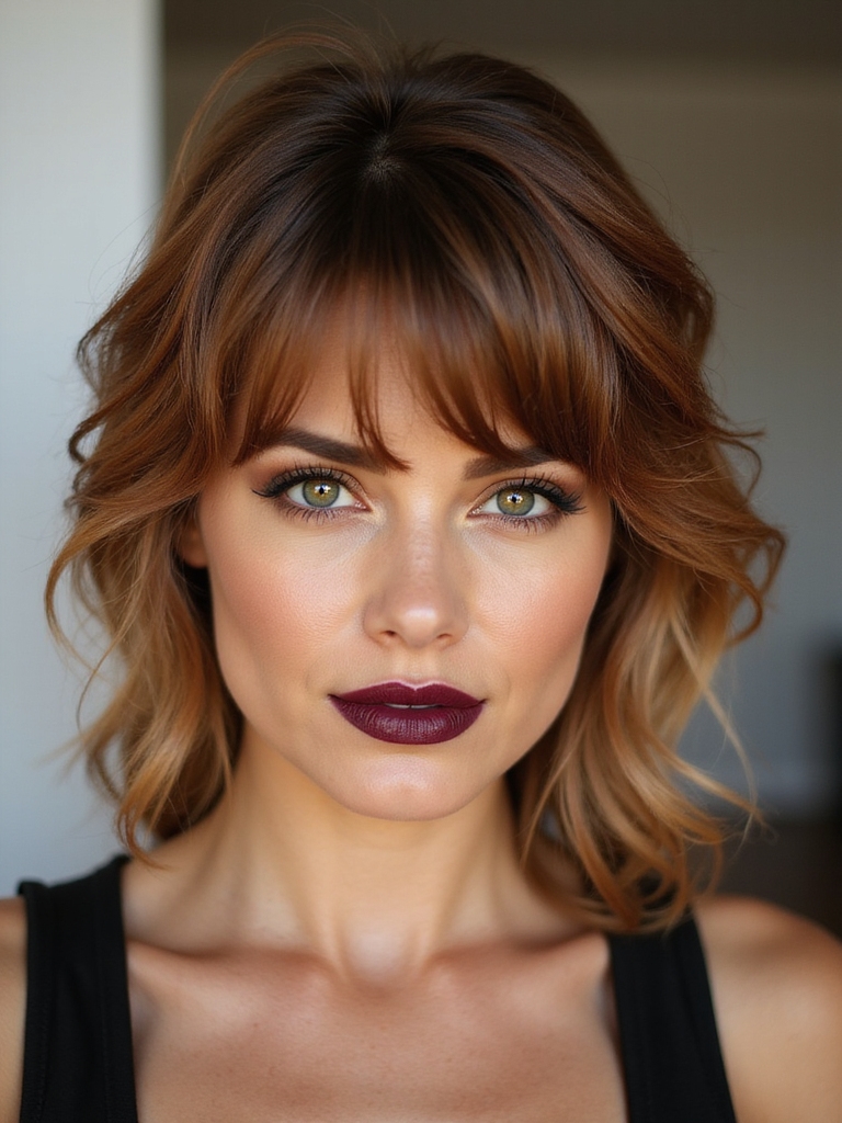 lightweight wispy curtain bangs