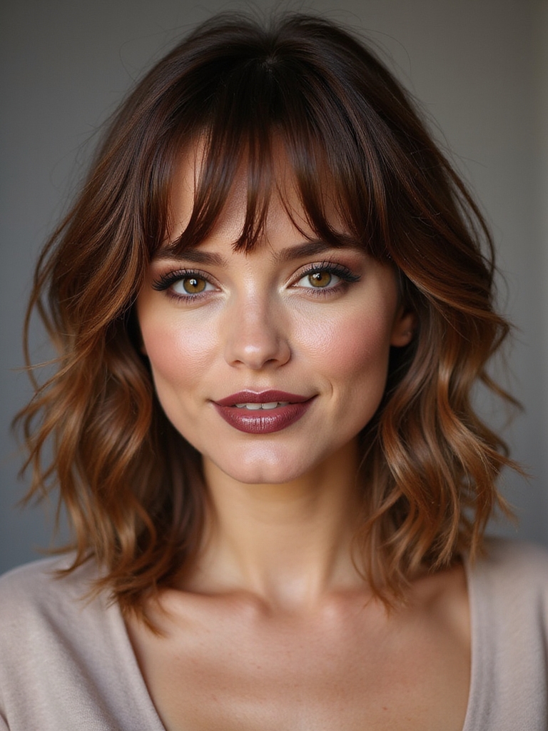 lightweight wispy medium bangs