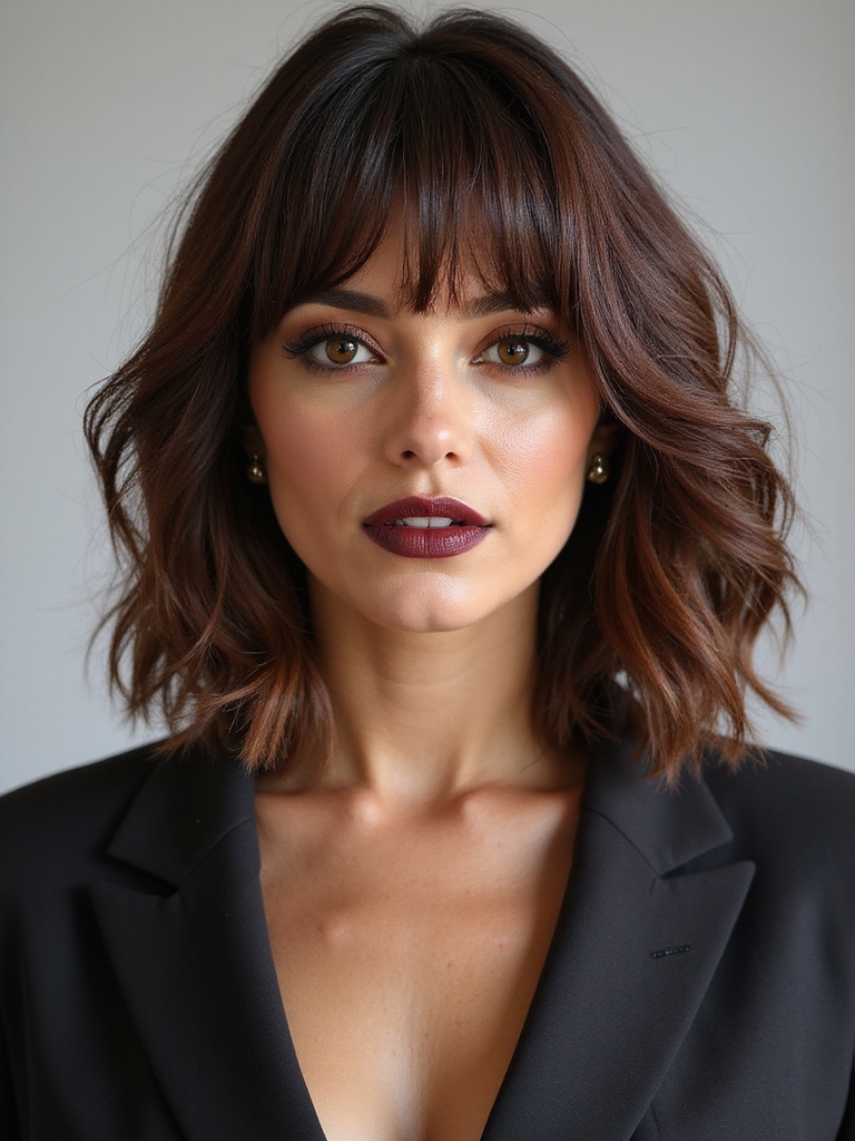 long bob with sidebangs