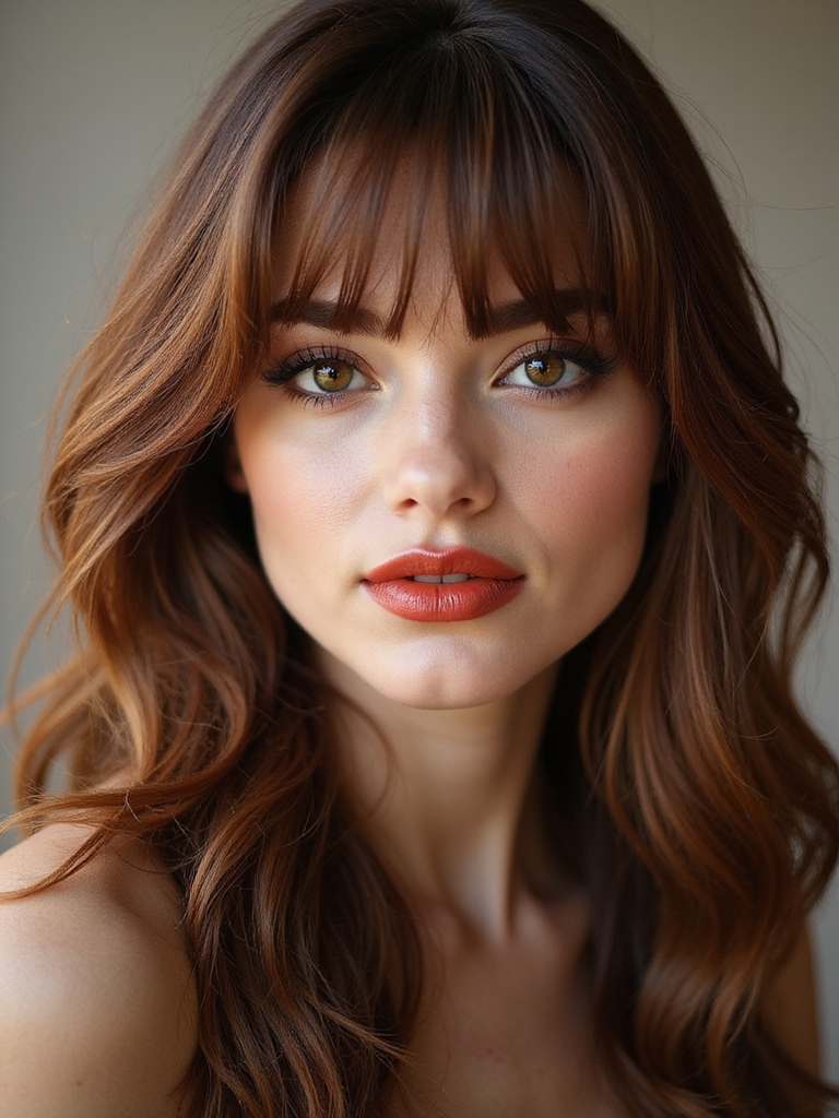 long fringe softens face
