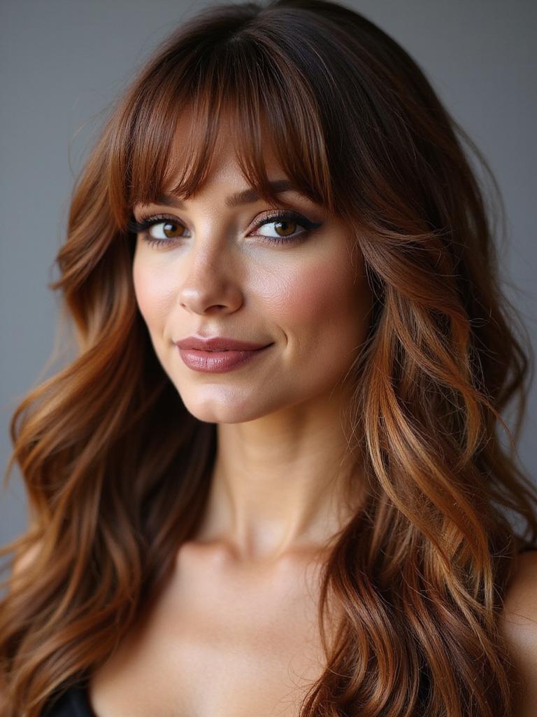 long layered wisps soften jawline