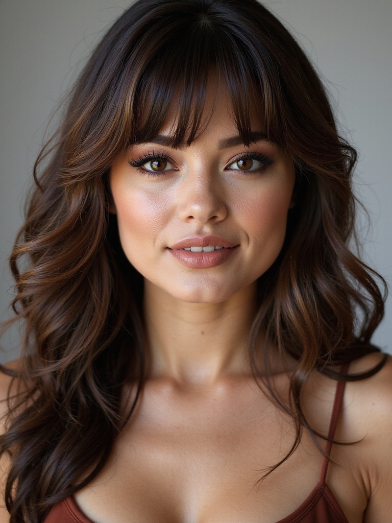 long side bangs add movement