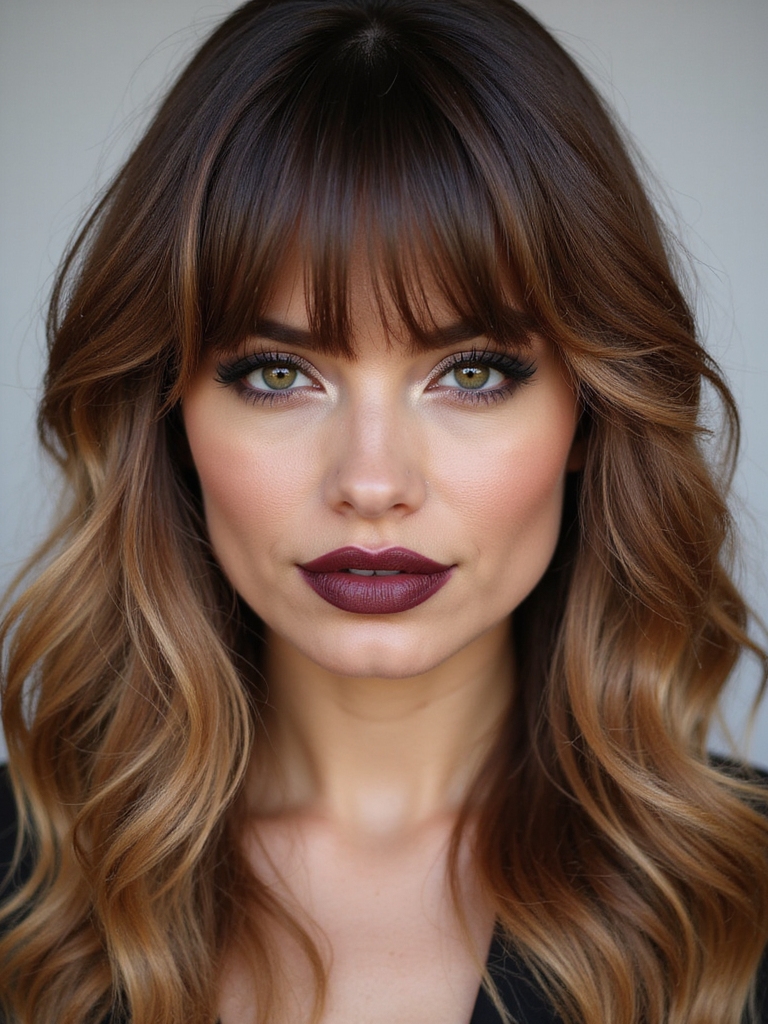 long side bangs soften angles