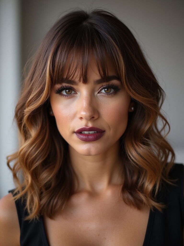 longer layered defined curls