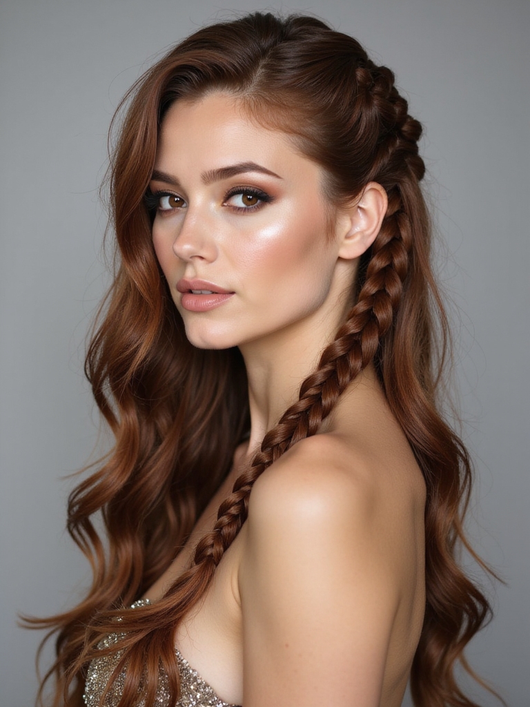 loose oversized dramatic braid