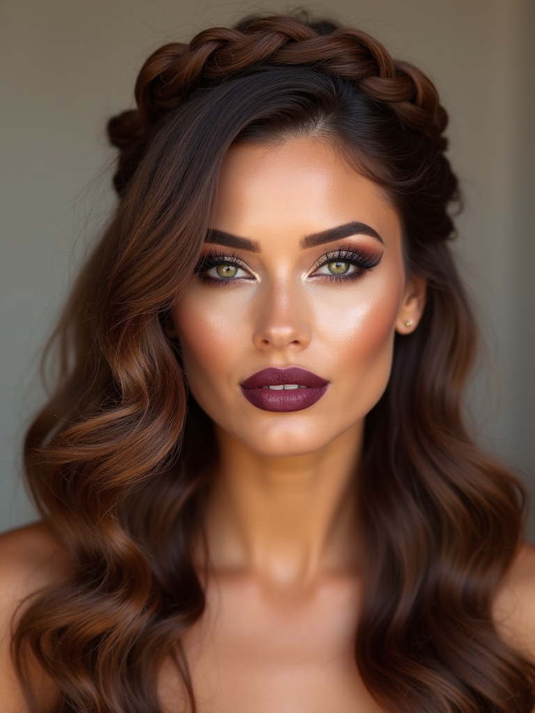 loose romantic braided crown