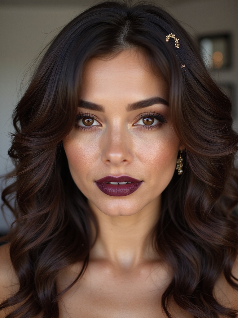 loose romantic curly cascade