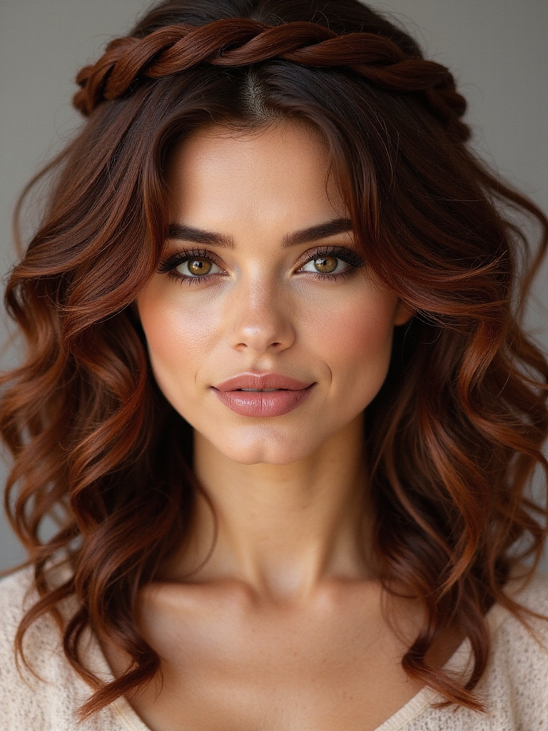 loose romantic halo braid