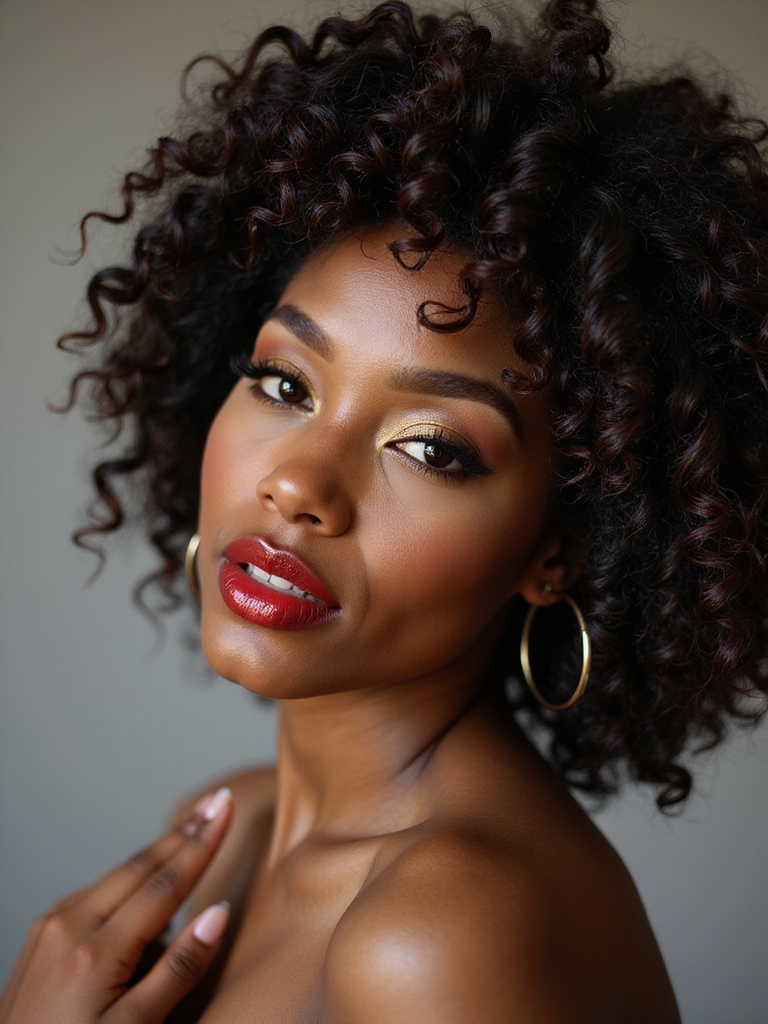 loose silk pineapple for curls
