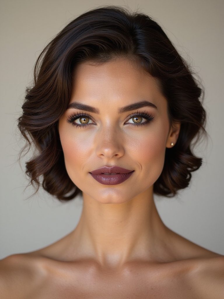 loose twisted low bun