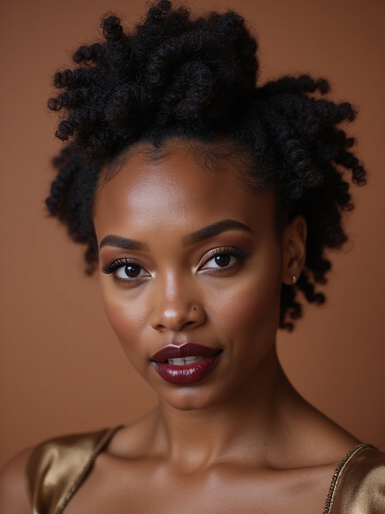 low loose puff defined edges