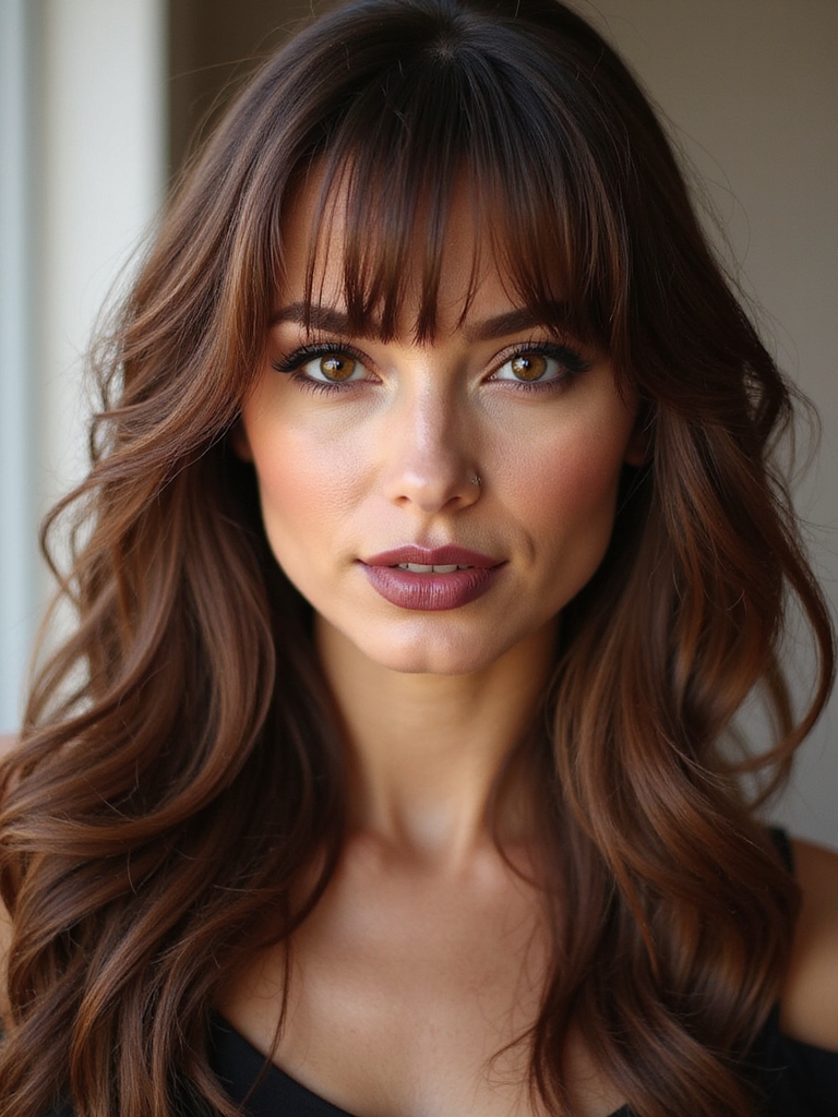 low maintenance long side bangs