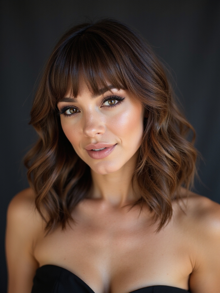 luminous shoulder length texture tips