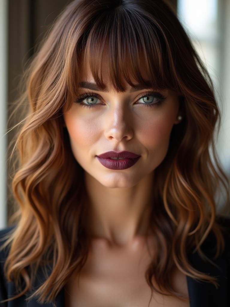 maintain curtain bangs shape