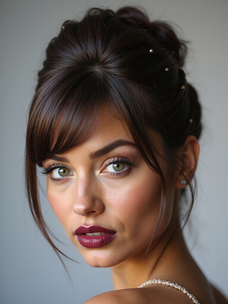 match bangs texture and hold