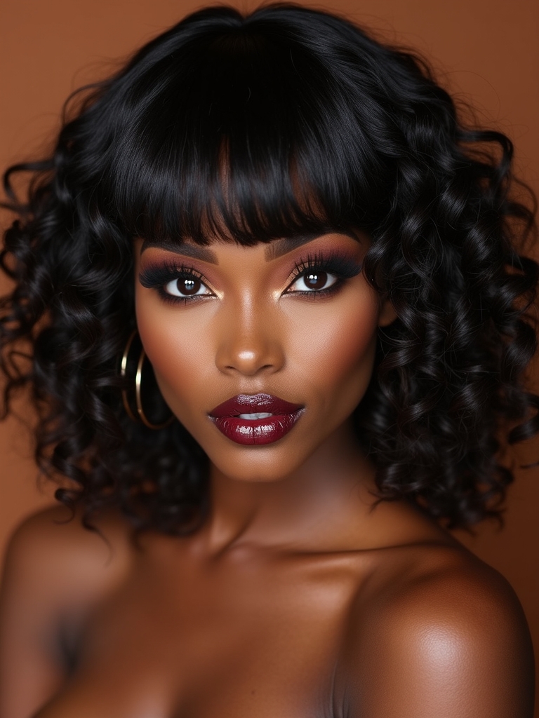 match bangs to curl pattern