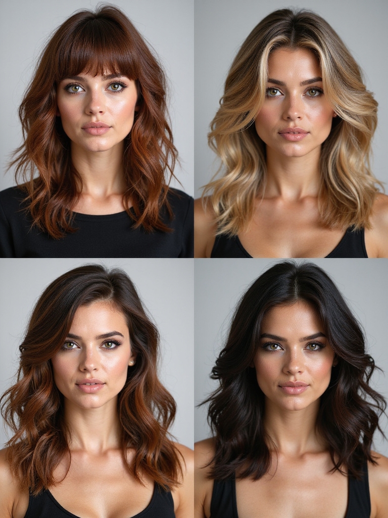 medium length wispy bangs inspiration