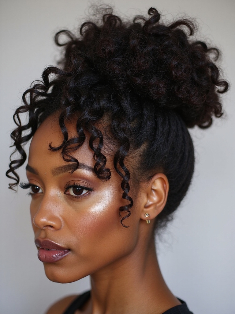 messy textured side chignon