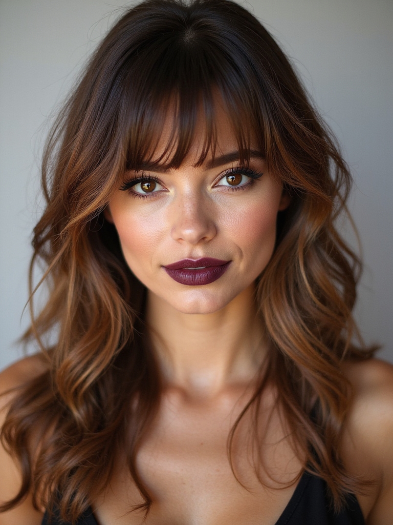 micro bangs tailored to features