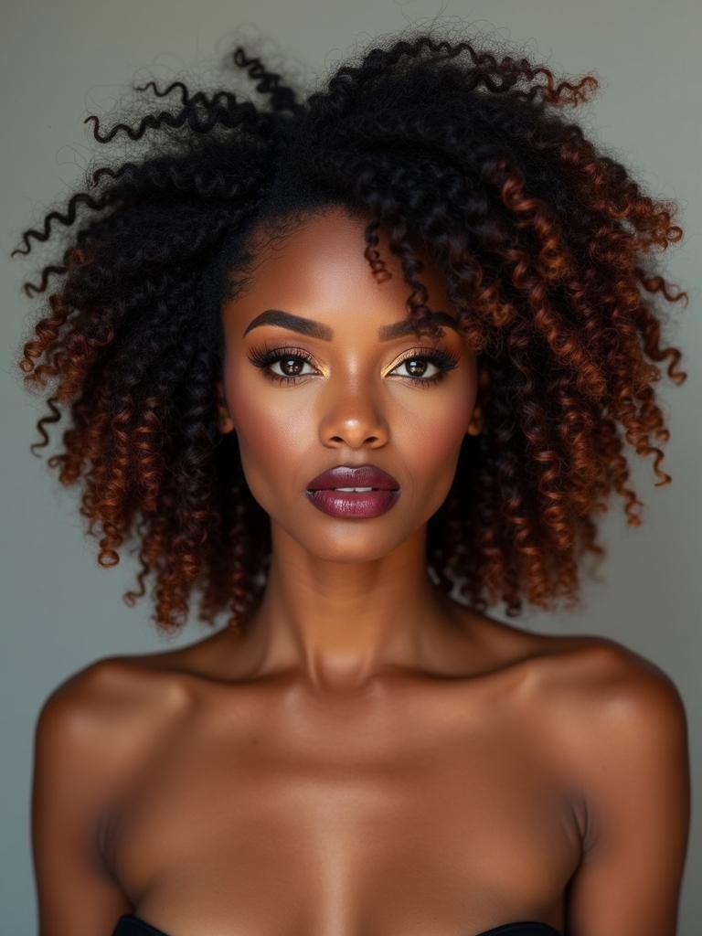mix and match curly textures