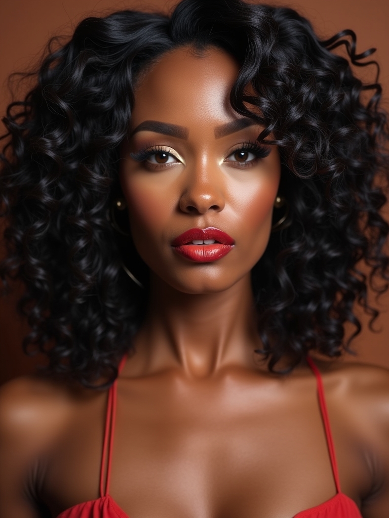 natural looking curly frontal hairline