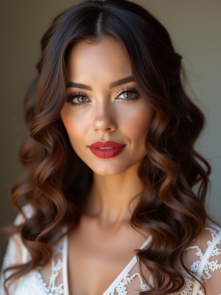 old hollywood polished soft curls