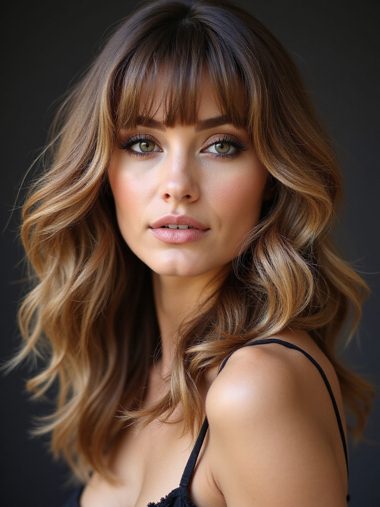 playful peekaboo wispy bangs