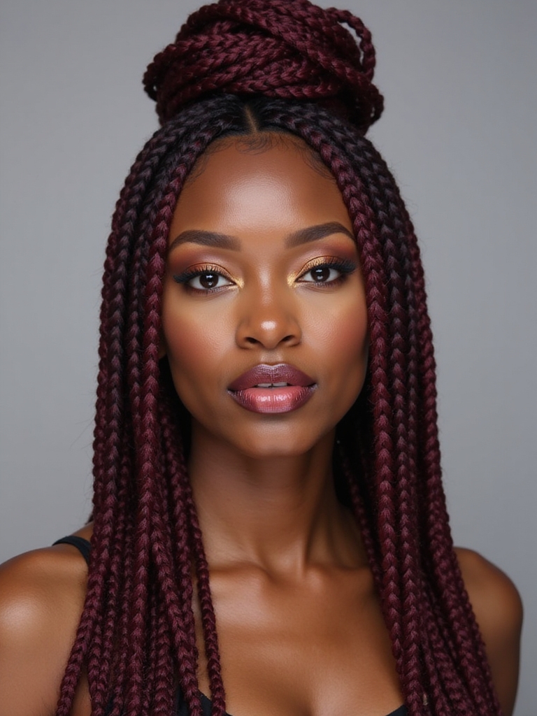 20 Burgundy Braided Hairstyles That Are Rich And Elegant