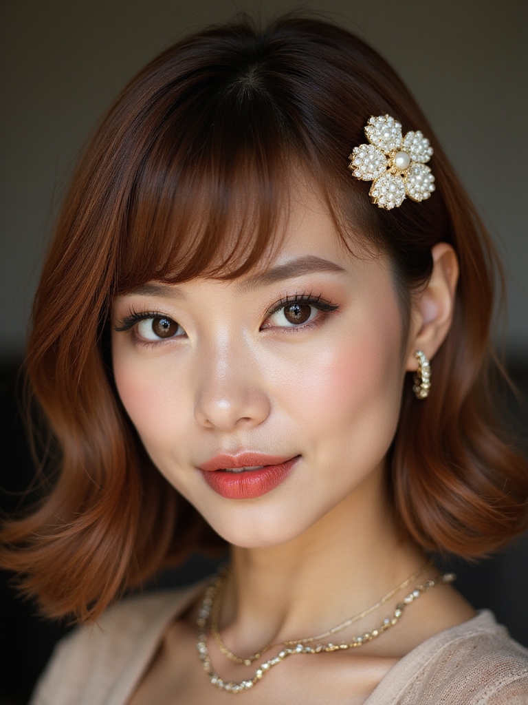 playful polished side bang accessories