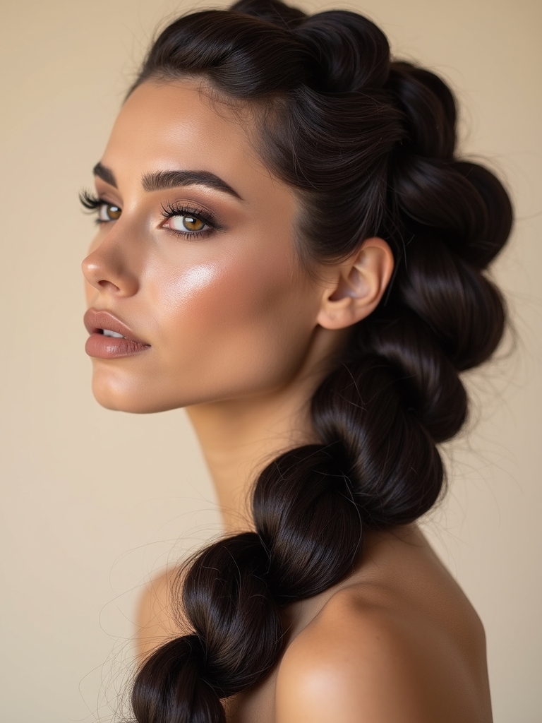 playful puffed bubble braid