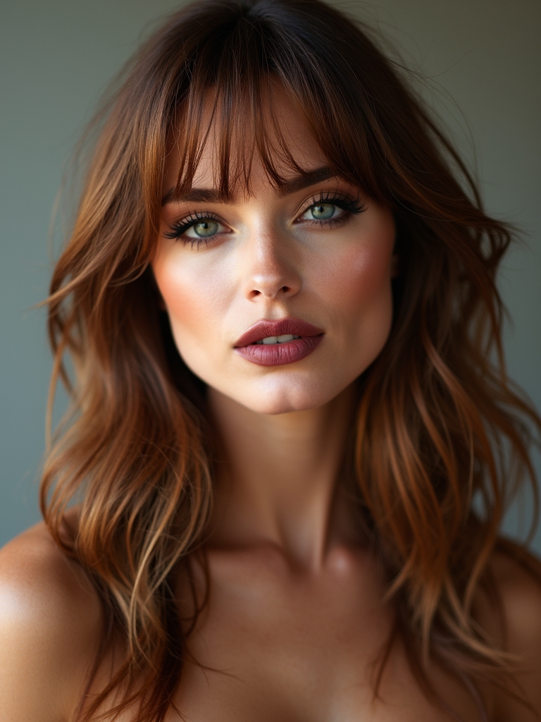 polished medium length hair styling