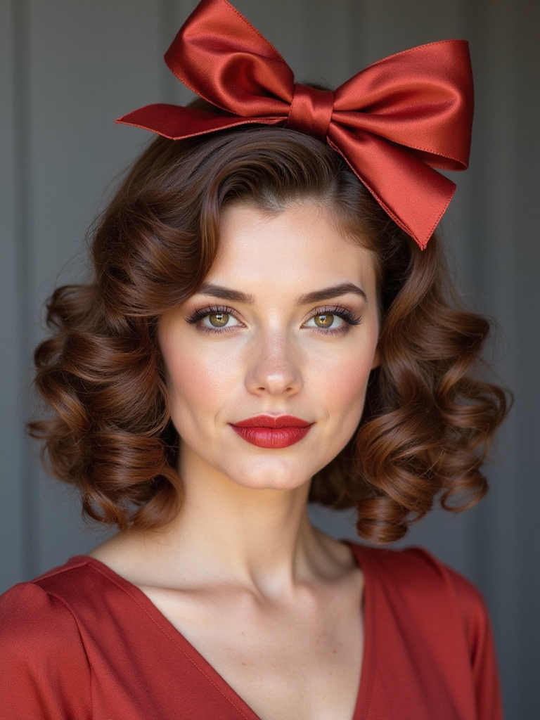 polished retro victory curls