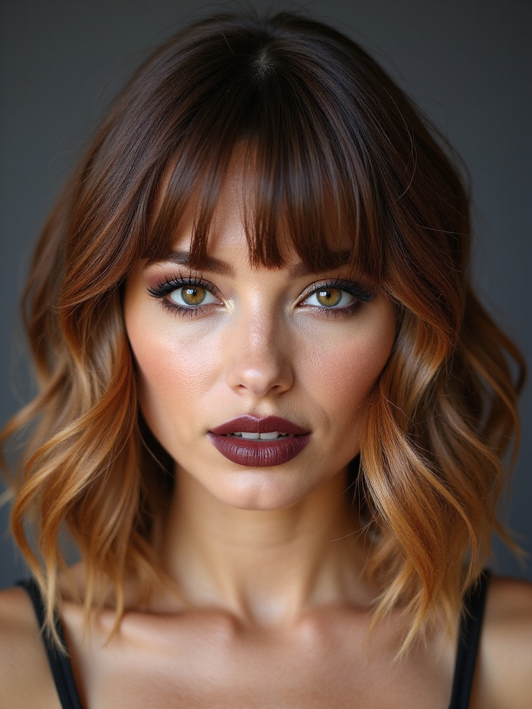 polished sleek blowout technique