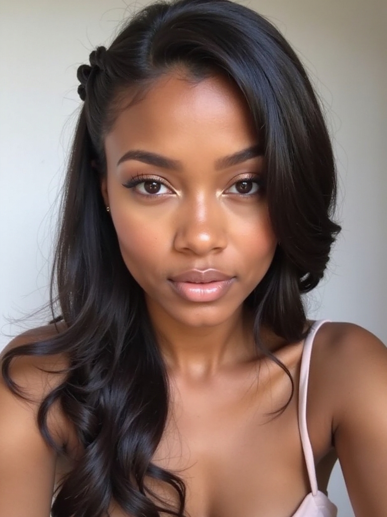 polished sleek side braid