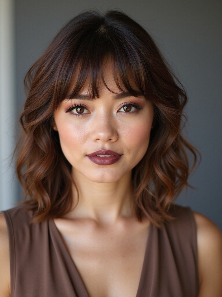 quick lightweight wispy bang routine