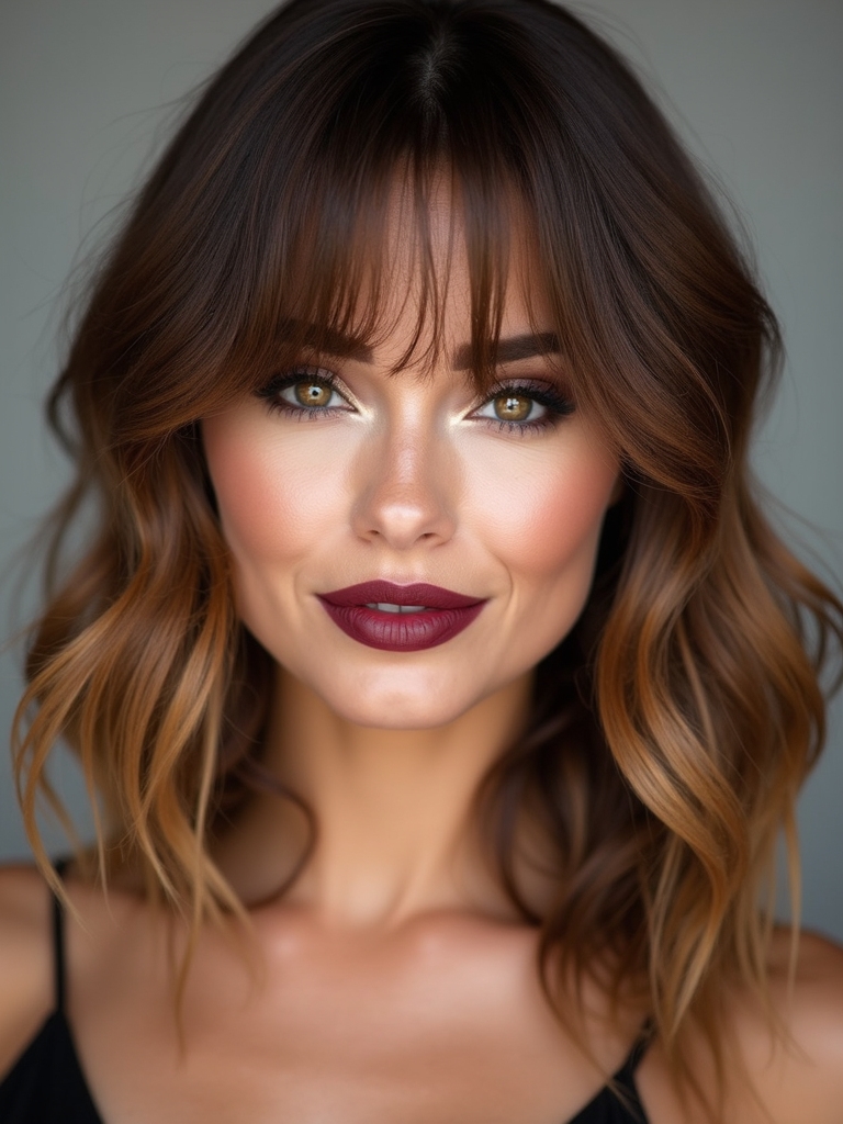 quick polished side bang routine