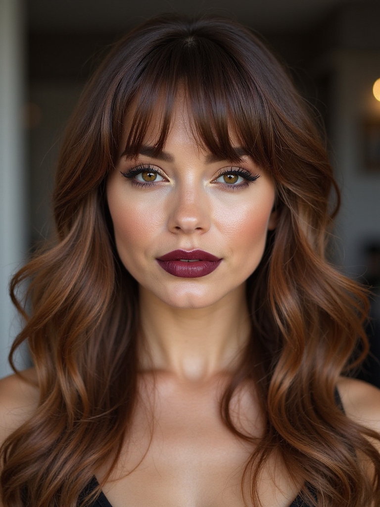 quick styles highlighting curtain bangs