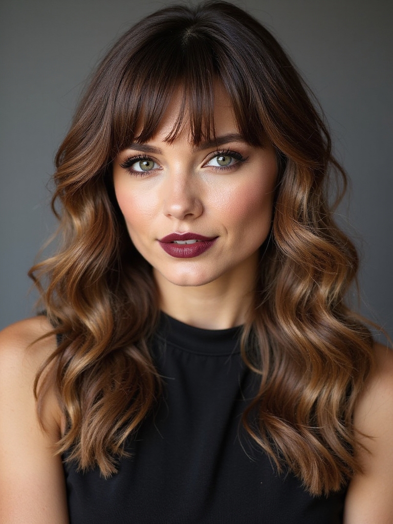 razored ends side bangs