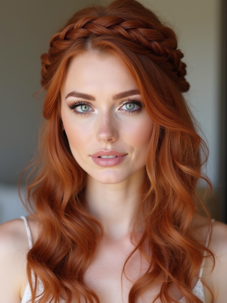 romantic low effort braided waves
