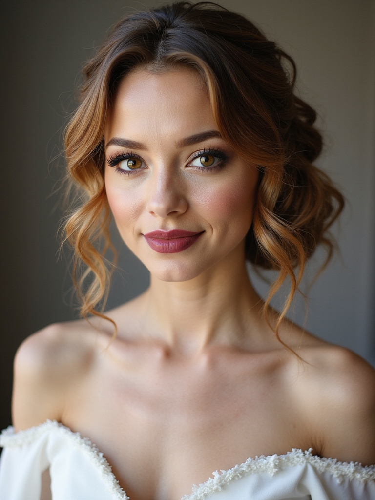 romantic low textured chignon