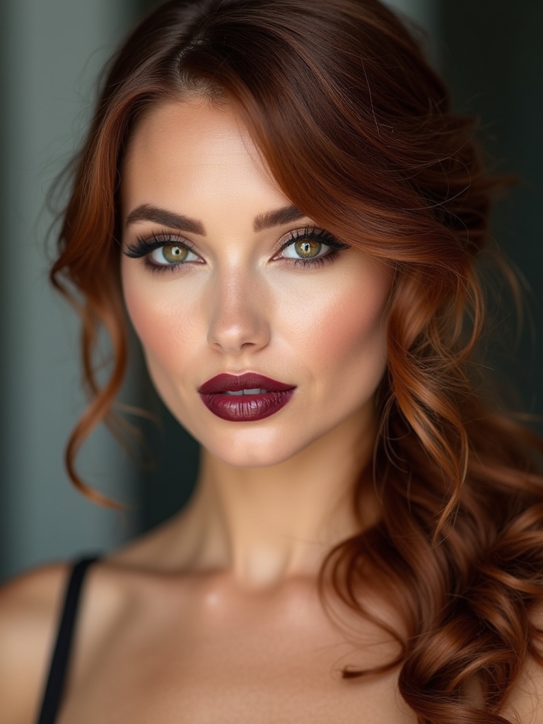 romantic twisted low ponytail