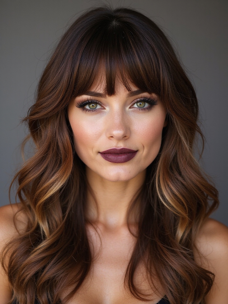 sculpted lightweight curtain bangs