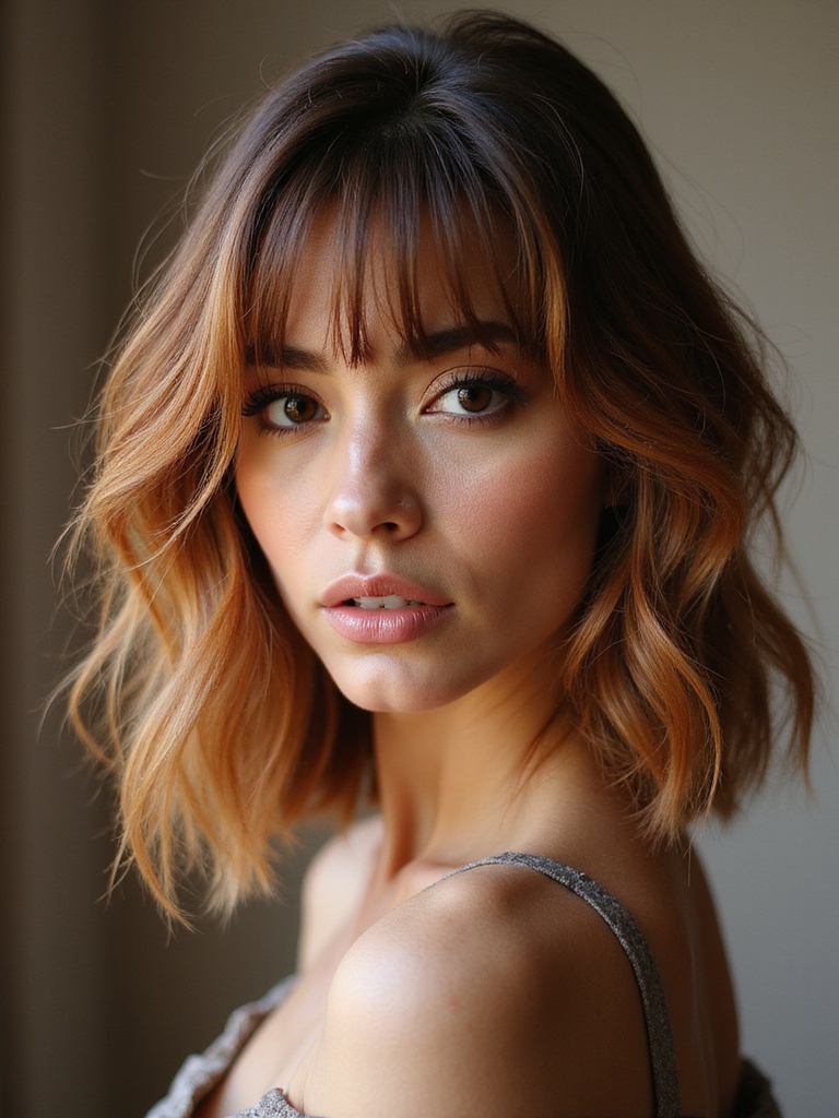 seasonal wispy bangs care