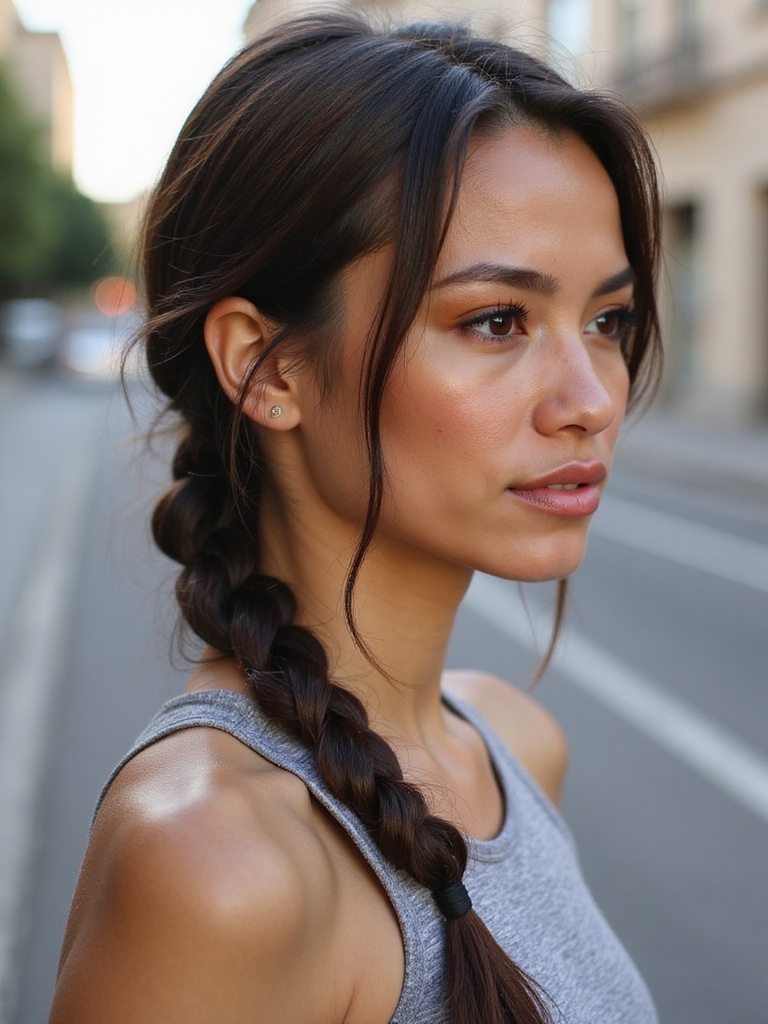 secure dutch braid for running