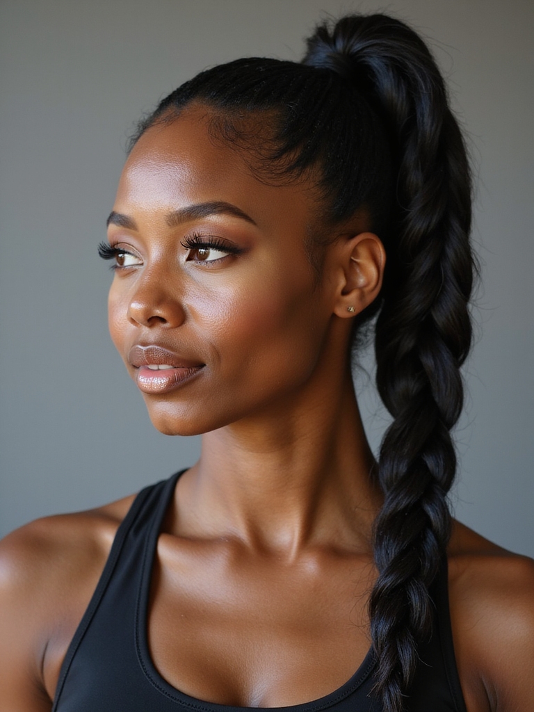 secure sweat proof high ponytail
