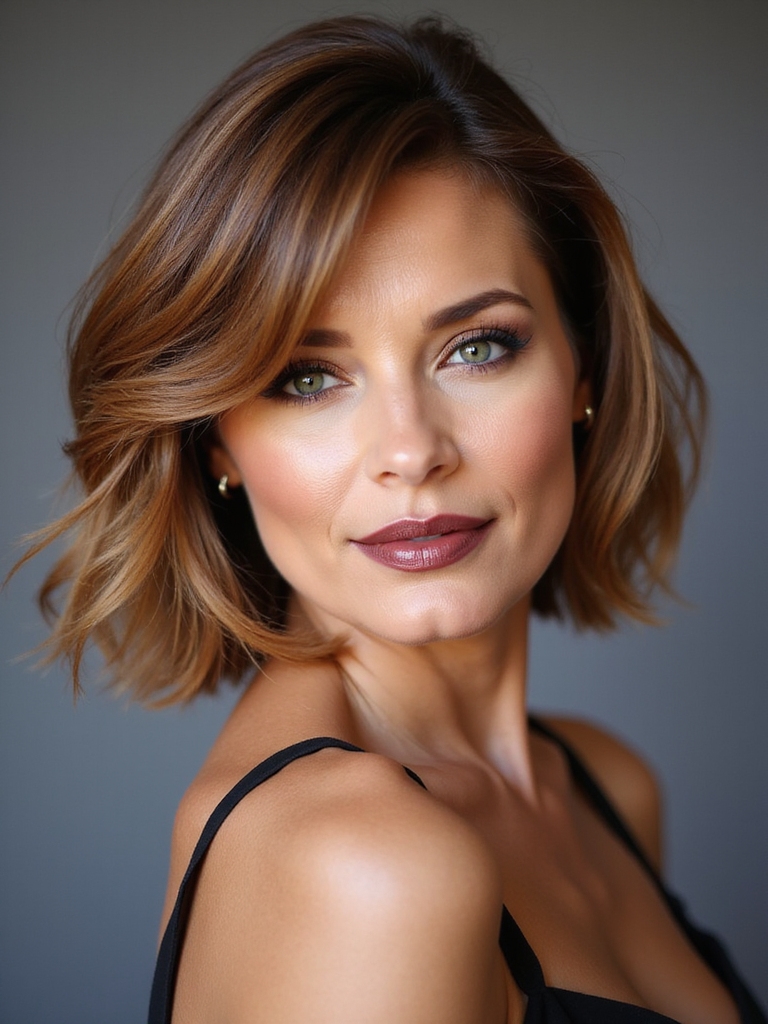 short airy side bangs