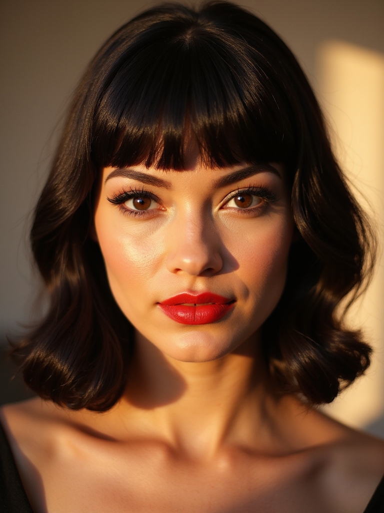 short blunt fringe charm